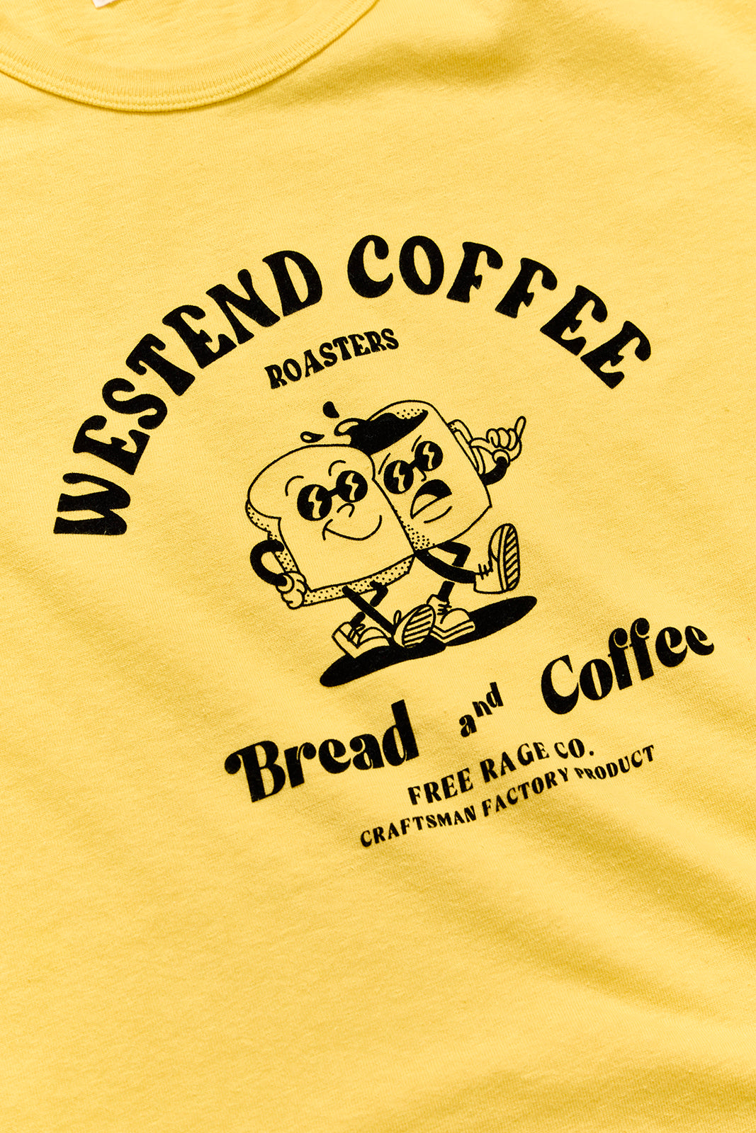 "WESTEND COFFEE ROASTERS" リサイクルコットンTee (Bread and Coffee ver,)