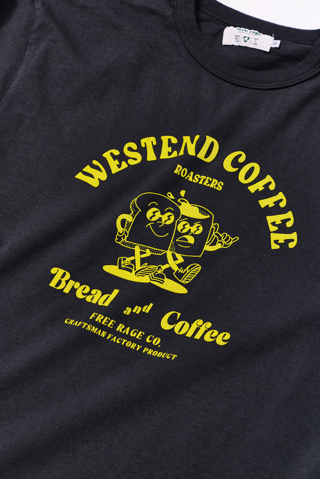 "WESTEND COFFEE ROASTERS" リサイクルコットンTee (Bread and Coffee ver,)