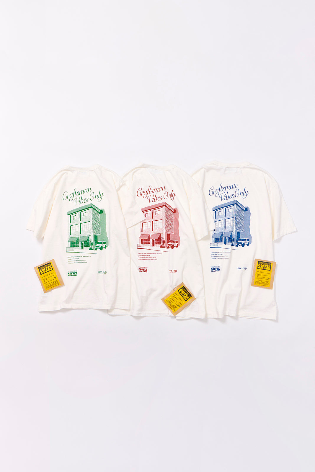 "WESTEND COFFEE ROASTERS" リサイクルコットンTee (Building ver,)