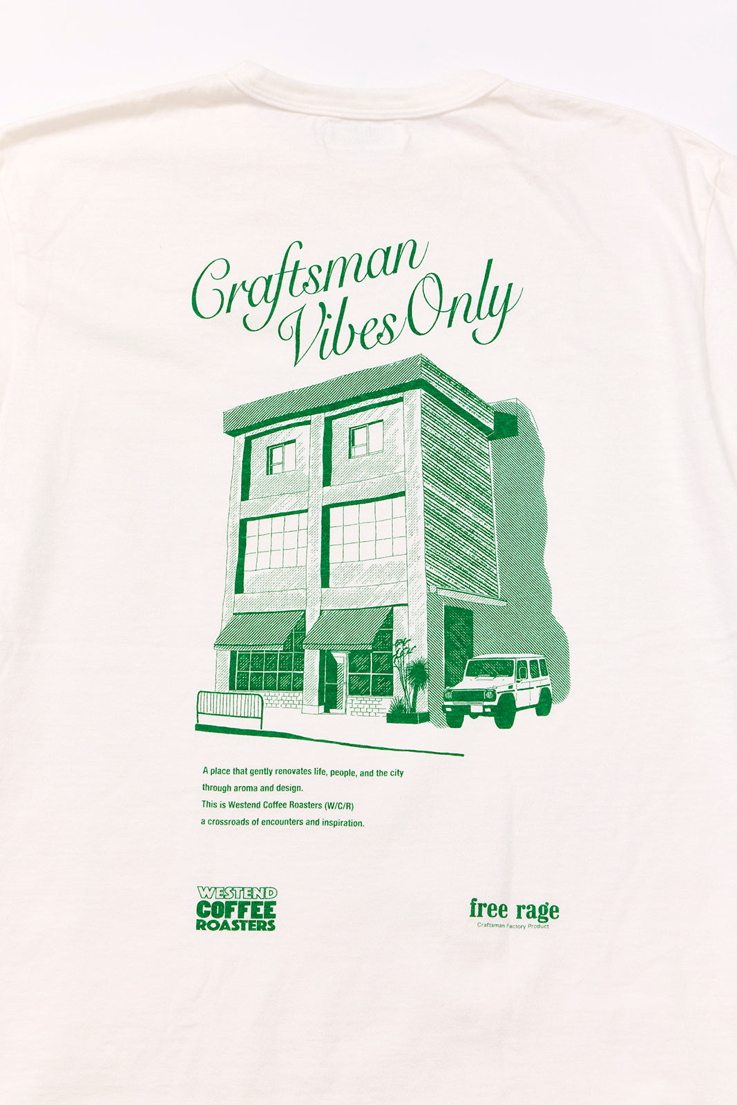 "WESTEND COFFEE ROASTERS" リサイクルコットンTee (Building ver,)