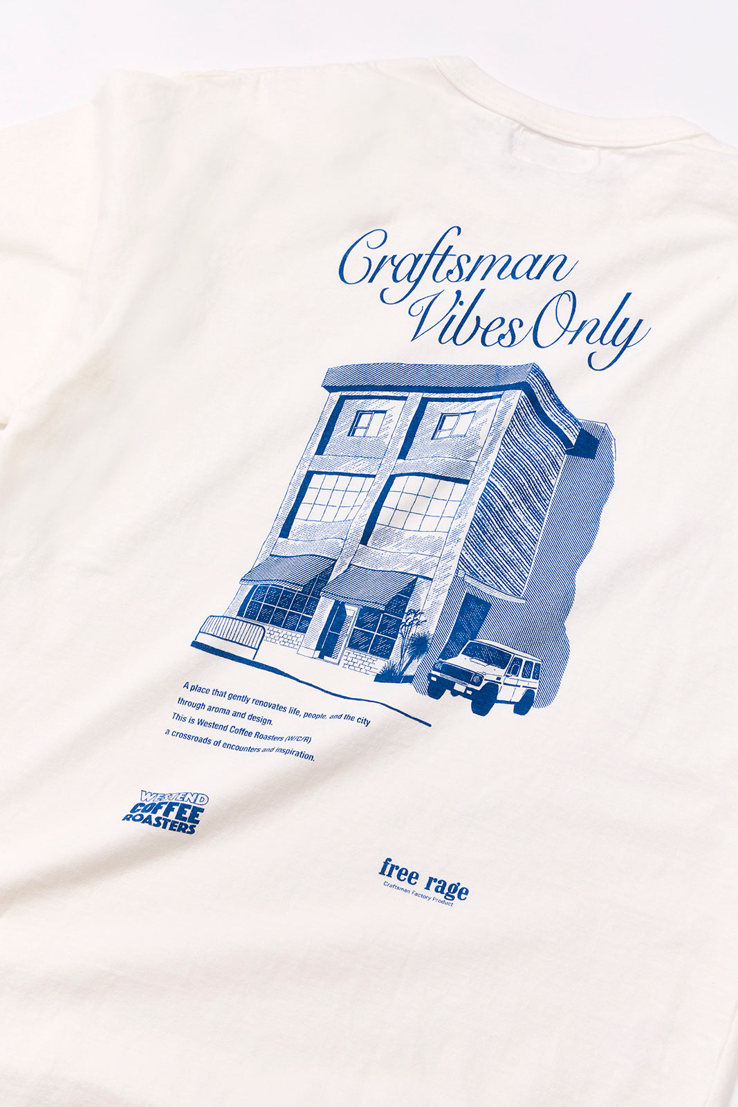 "WESTEND COFFEE ROASTERS" リサイクルコットンTee (Building ver,)