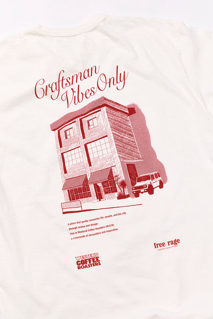 "WESTEND COFFEE ROASTERS" リサイクルコットンTee (Building ver,)