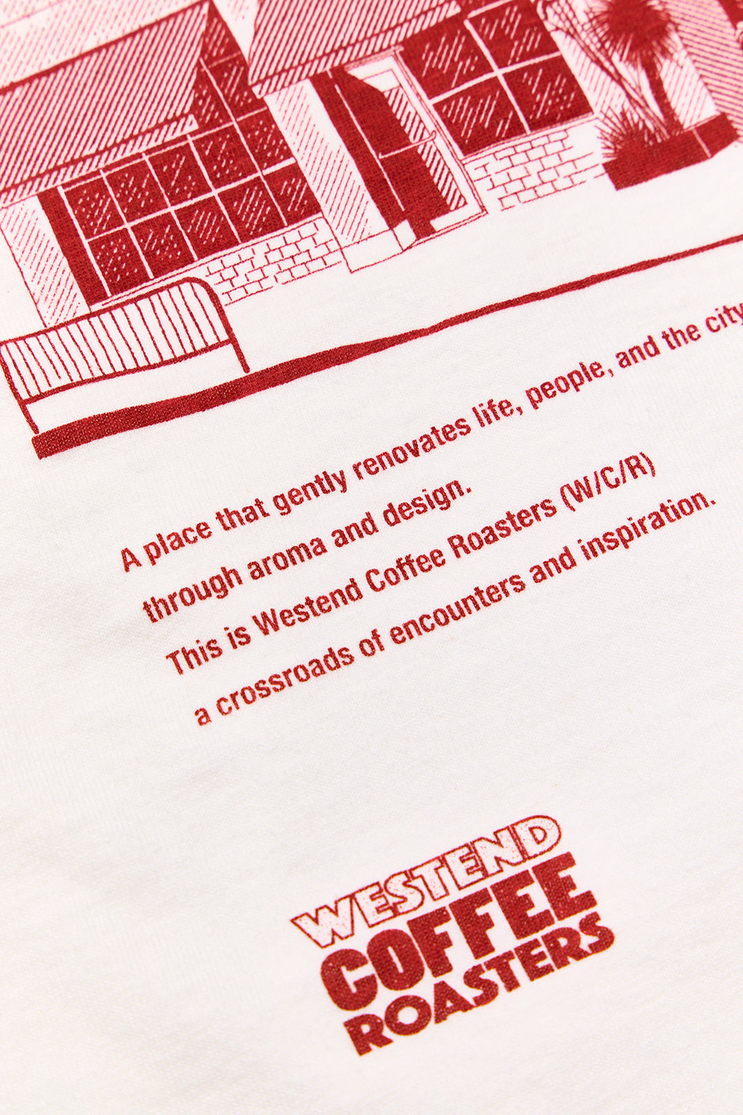 "WESTEND COFFEE ROASTERS" リサイクルコットンTee (Building ver,)