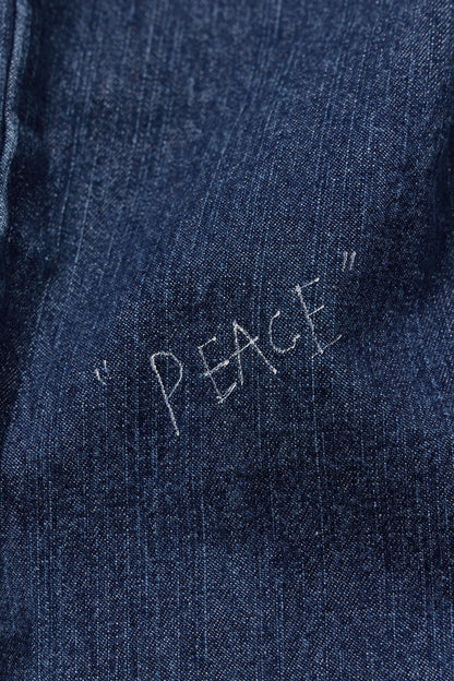 【先行予約商品】"10oz DENIM" ラフ＆タフイージーパンツ -Hand Paint-／ALL WE NEED IS PEACE