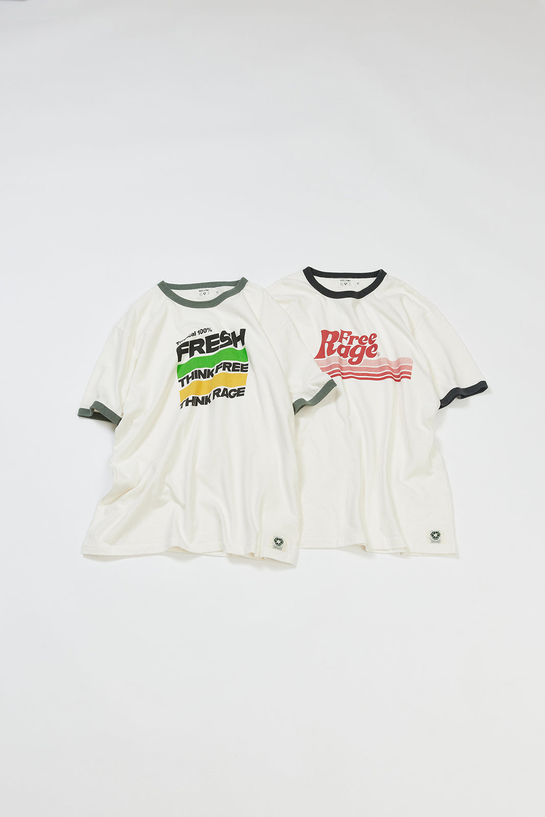 【サンプル】&quot;DRINK&quot; リサイクルコットンリンガーTee