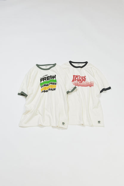 【サンプル】&quot;DRINK&quot; リサイクルコットンリンガーTee