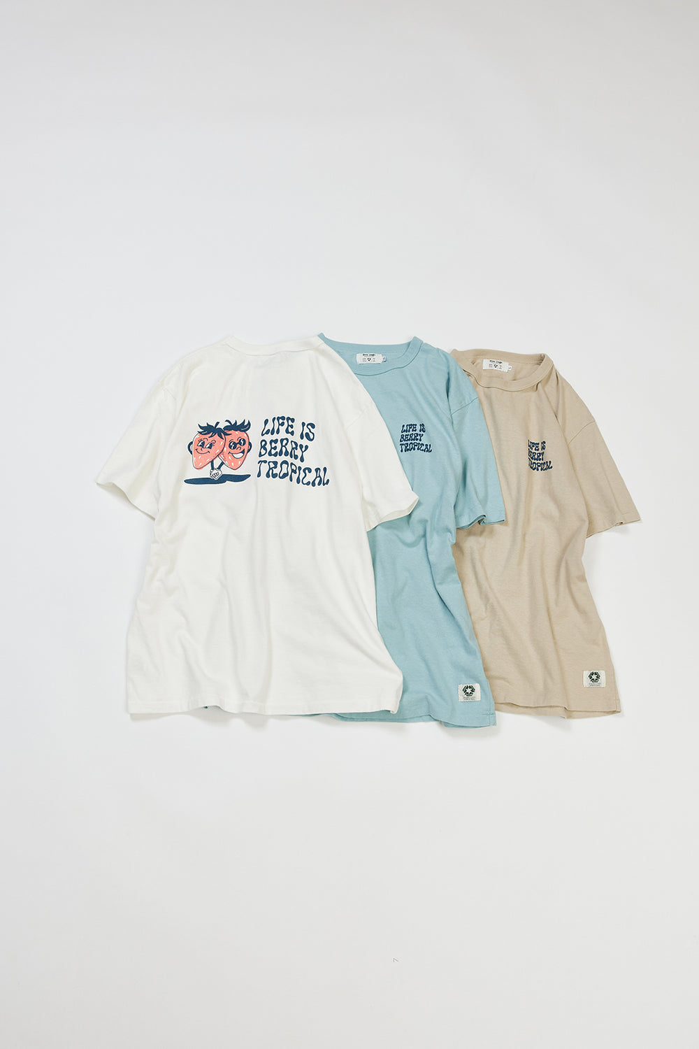 "TROPICAL BERRY " リサイクルコットンTee