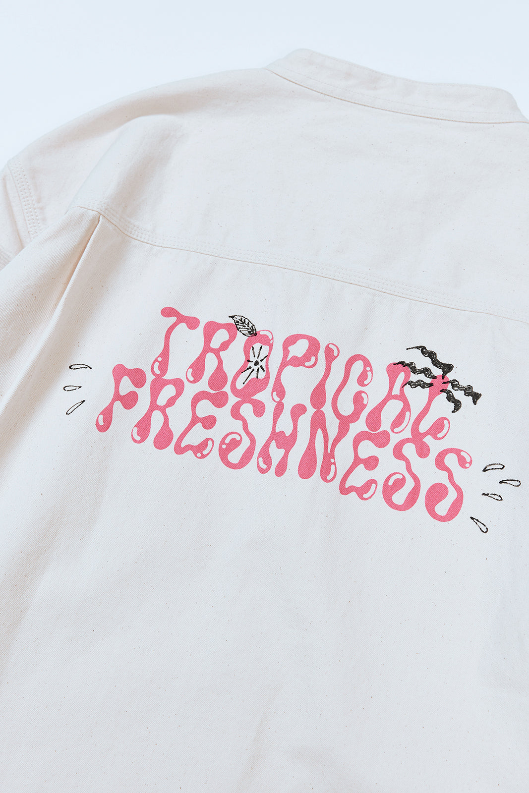 【予約商品】&quot;TROPICAL FRESHNESS&quot; ハンドペイントデニムシャツ