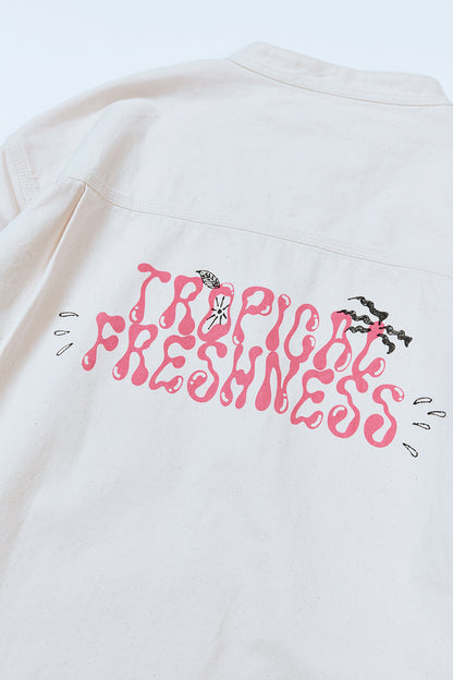 【予約商品】&quot;TROPICAL FRESHNESS&quot; ハンドペイントデニムシャツ