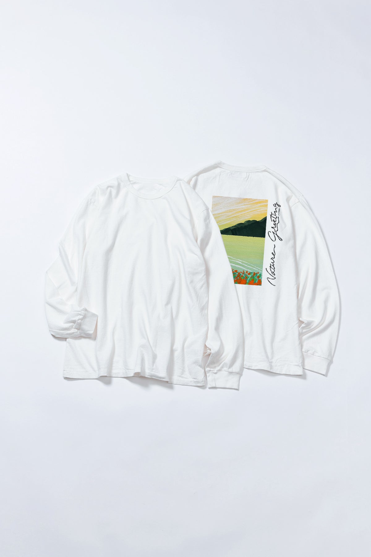 予約商品・"Nature Greeting" 長袖Tシャツ