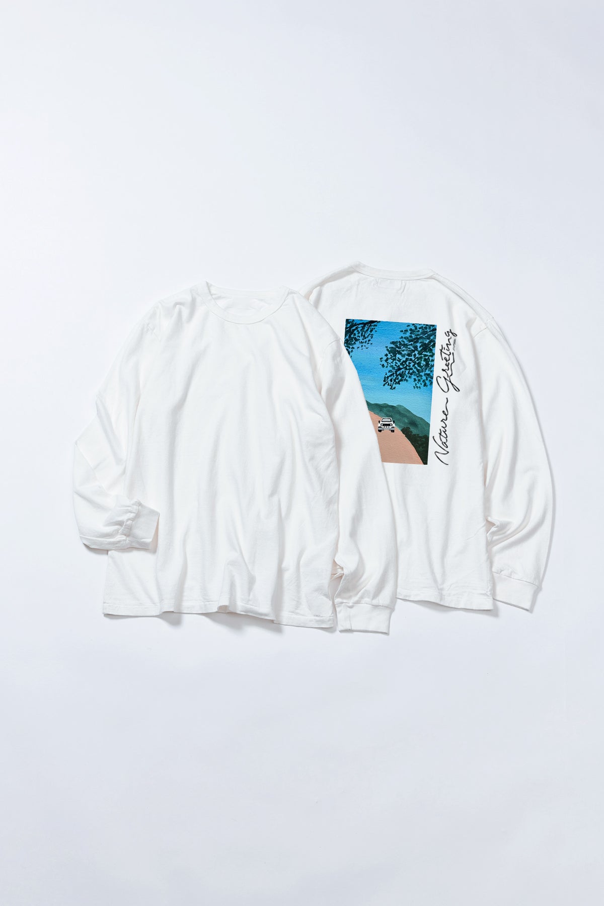 予約商品・"Nature Greeting" 長袖Tシャツ