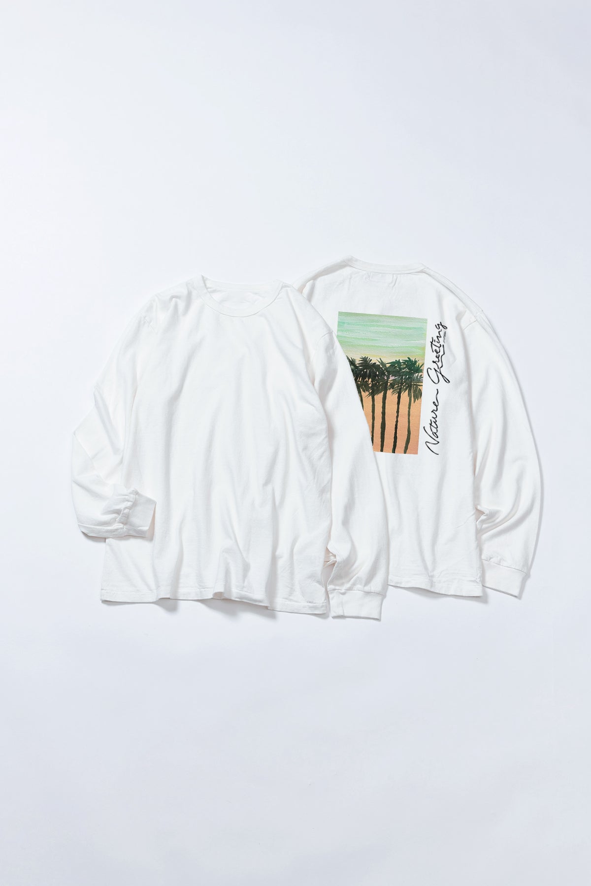 予約商品・"Nature Greeting" 長袖Tシャツ