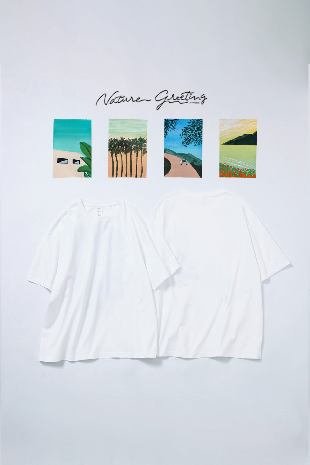 予約商品・"Nature Greeting" 半袖Tシャツ