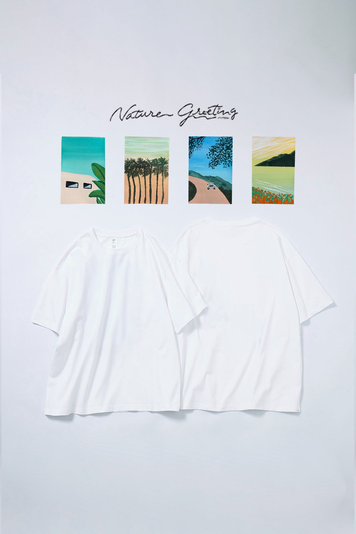 予約商品・"Nature Greeting" 半袖Tシャツ