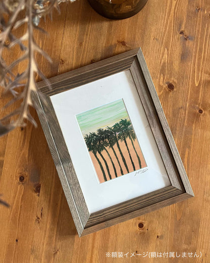 Nature Greeting -Seven Palm Tree-