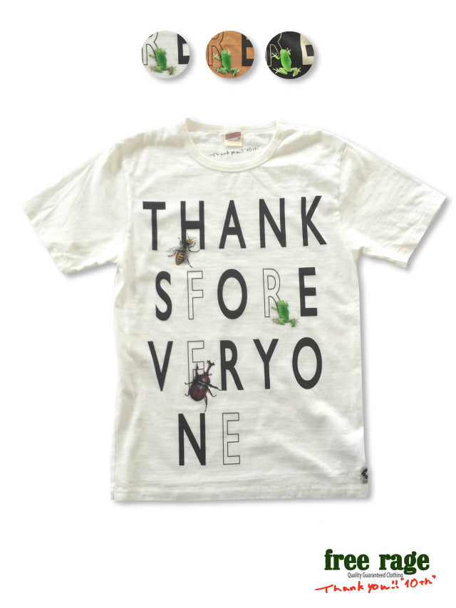"ハチ&カエル&カブトムシ" 職人Tee