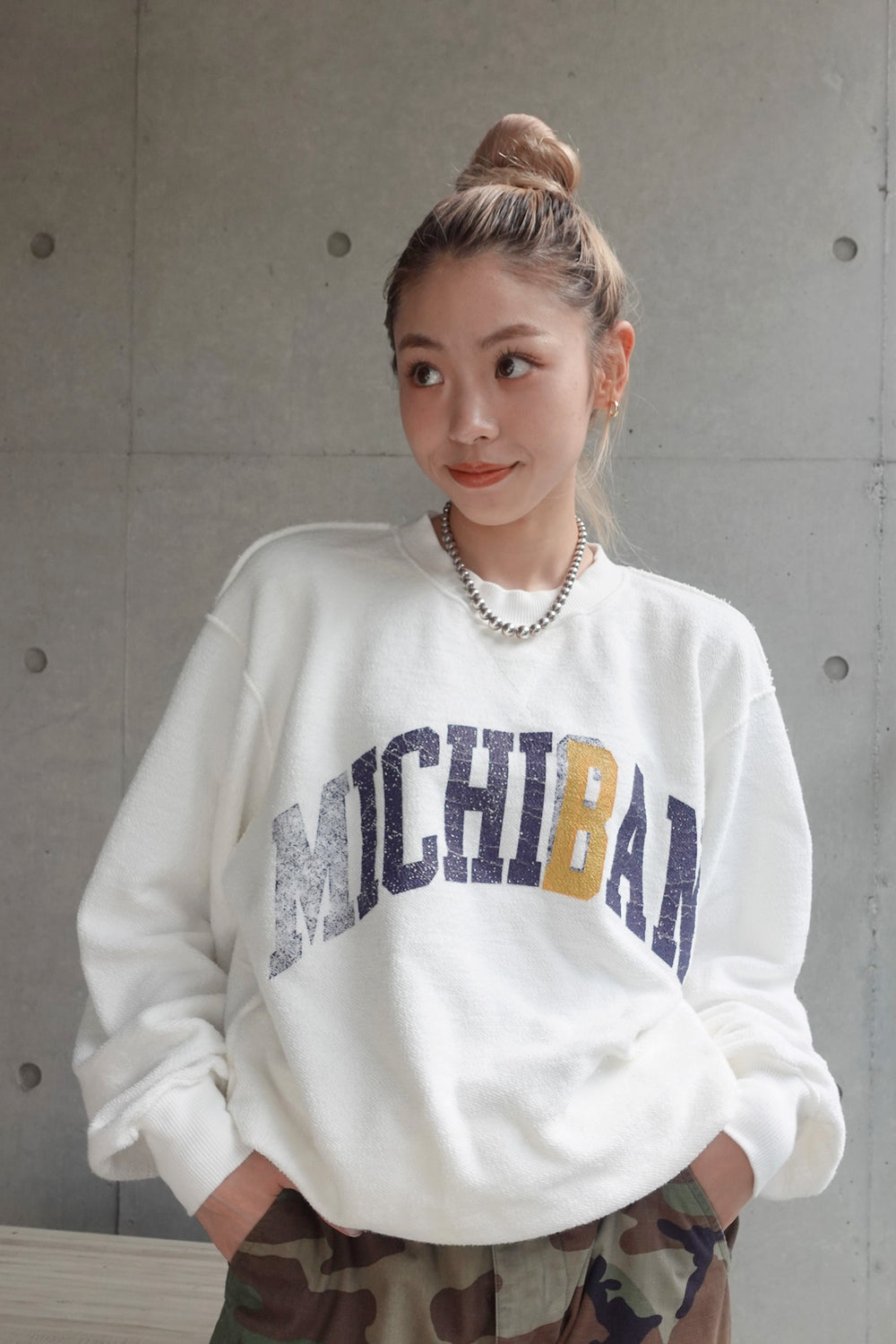 "ICHIBAN" リバーシブルスウェット