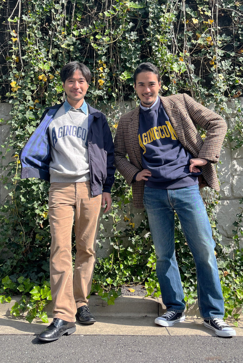 "AGINGCOM" クラシッククルースウェット