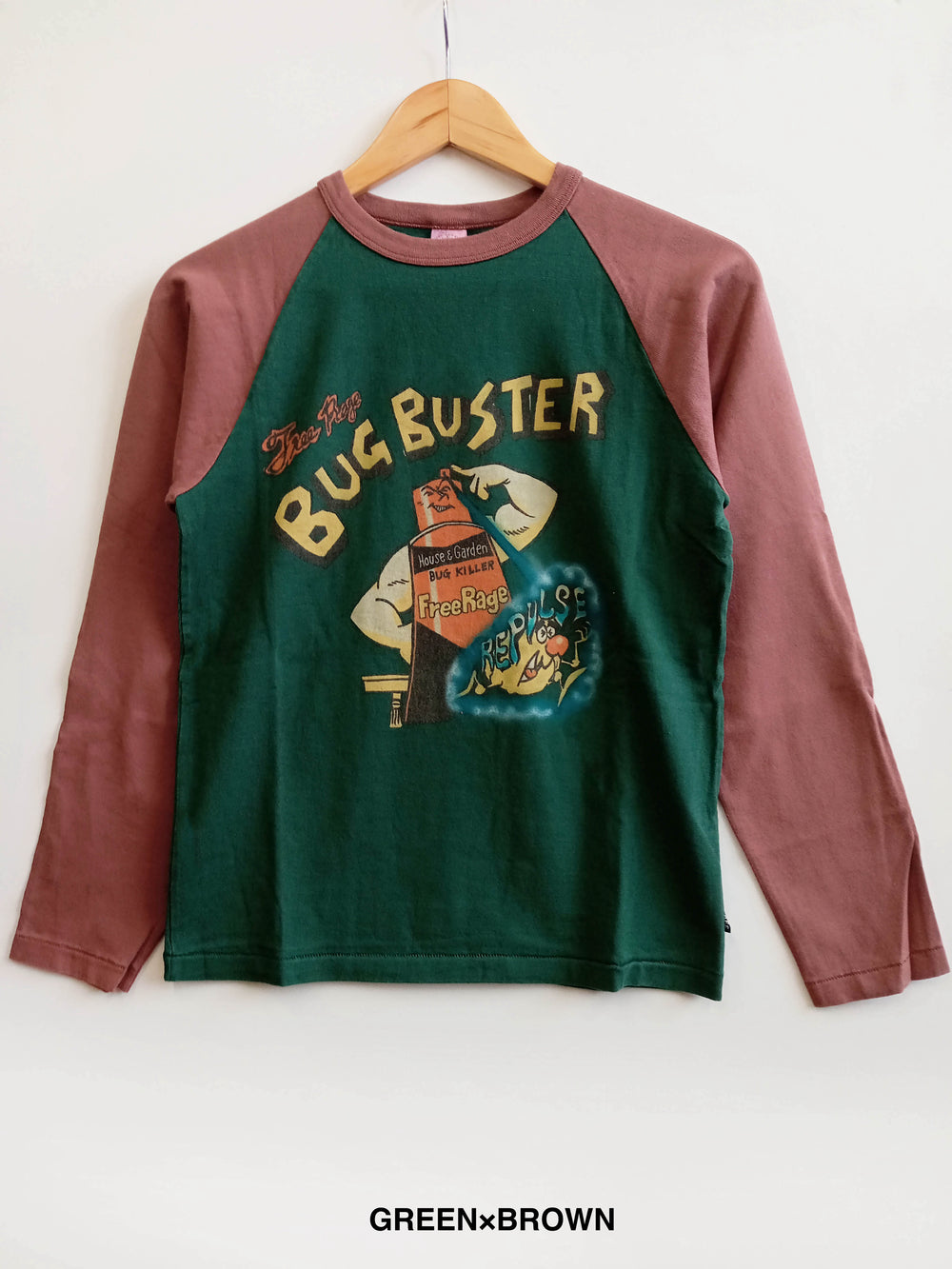 "BUG BUSTER" ラグラン長袖Tee