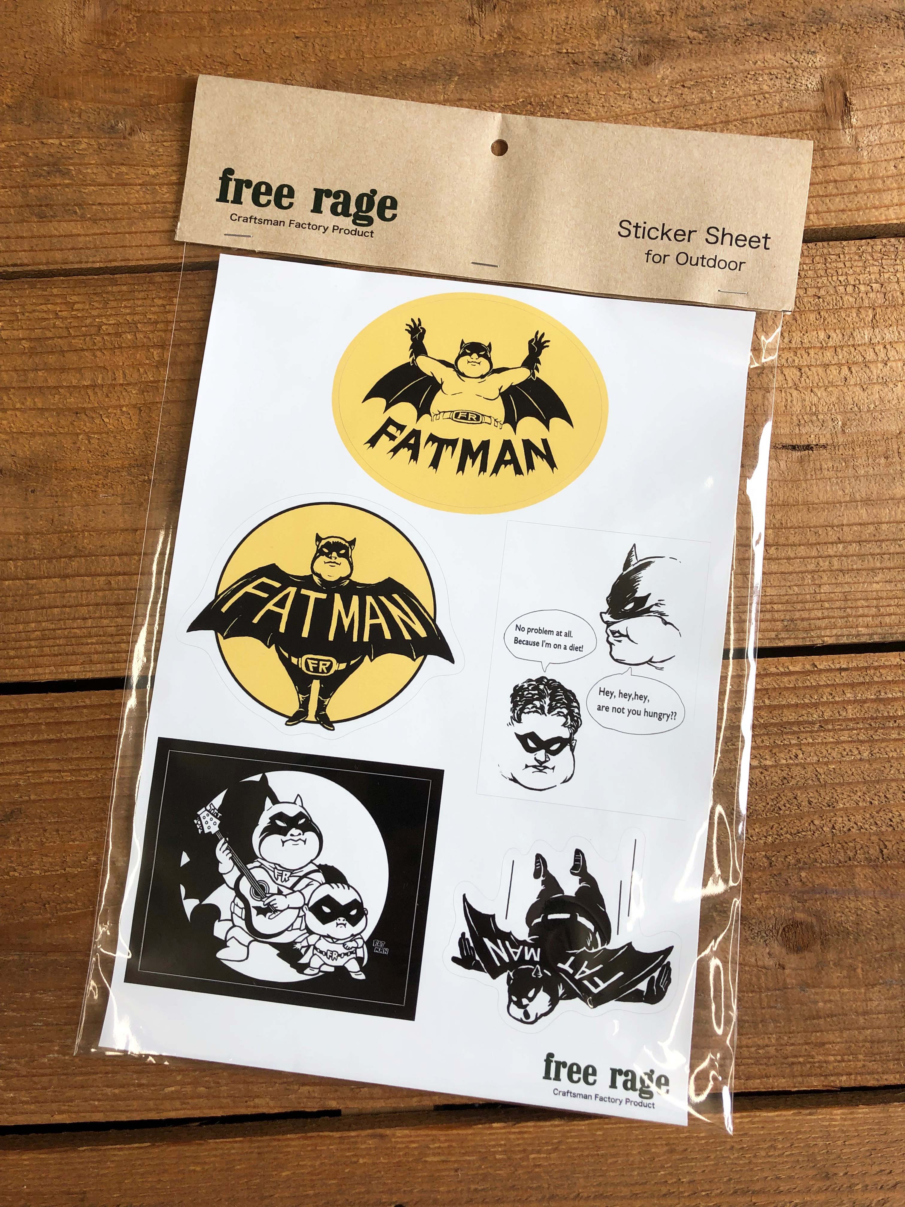 &quot;FATMAN&quot; Sticker Sheet for Outdoor