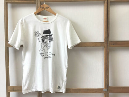 &quot;一服しながら何かを考える探偵&quot; リサイクルコットンTee