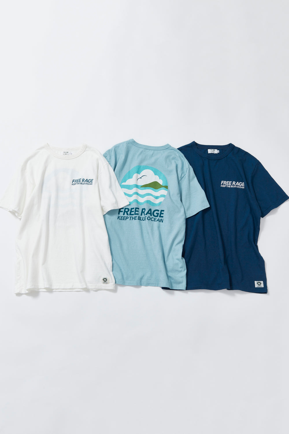 "BLUE OCEAN" リサイクルコットンTee