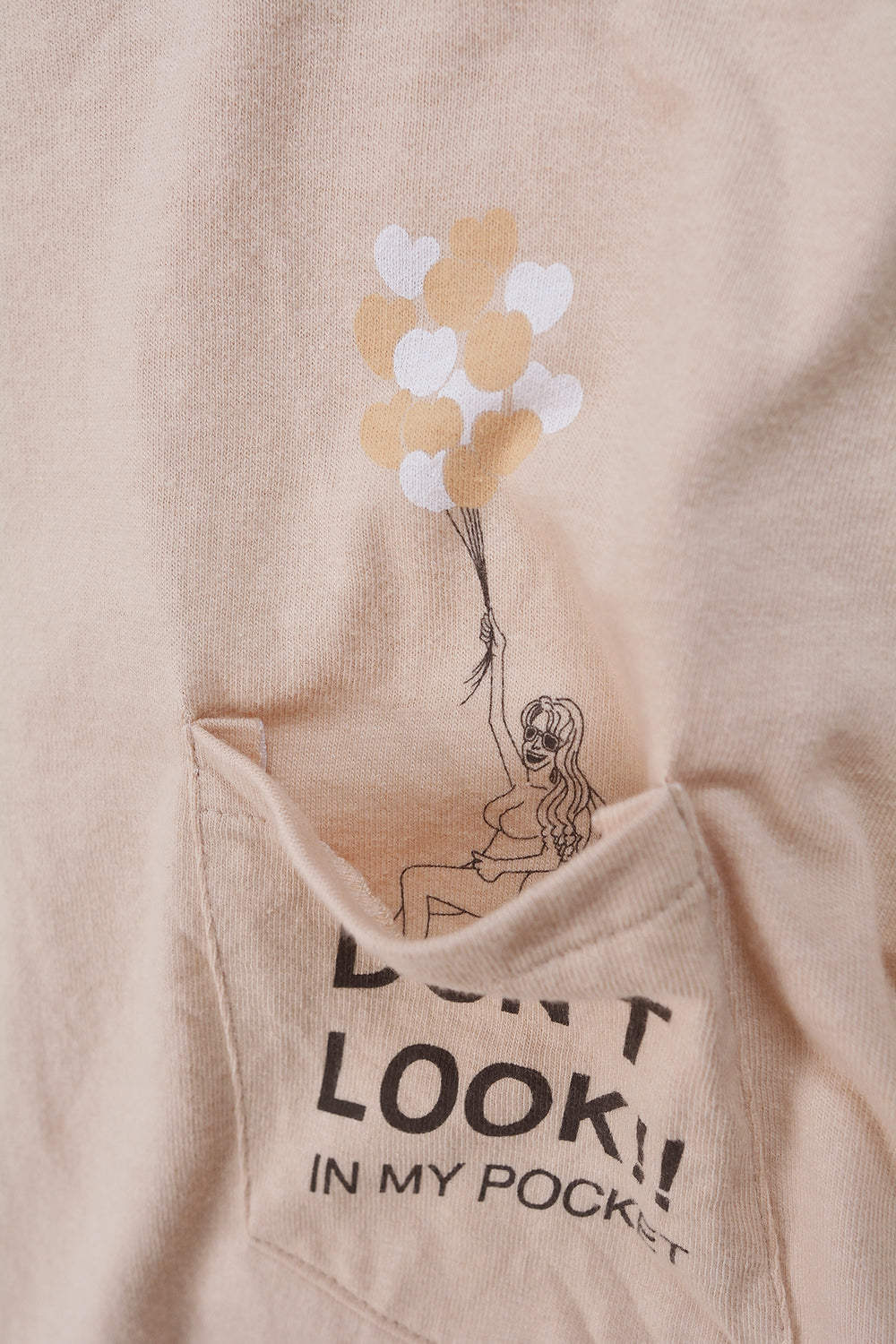 "Don't Look -Rachel-" リサイクルコットンポケットTee